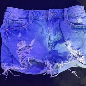 Ripped jeans shorts